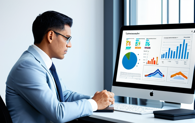 A professional in a modest business suit, sitting thoughtfully at a clean, minimalist desk in a modern, well-lit office. On the desk, a digital tablet displays a conceptual graph representing skill assessment and market trends, indicating areas for growth. The subject has a focused, contemplative expression. The image conveys self-reflection and strategic planning for professional development. Fully clothed, appropriate attire, safe for work, perfect anatomy, correct proportions, well-formed hands, natural pose, professional photography, high resolution, family-friendly content.